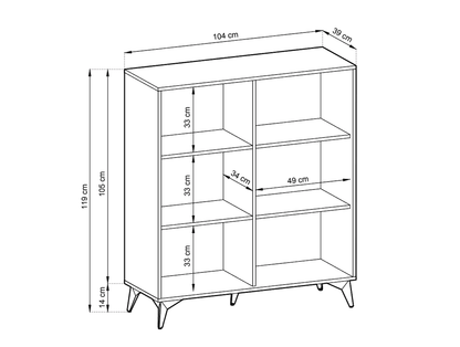 Diamond Highboard Cabinet