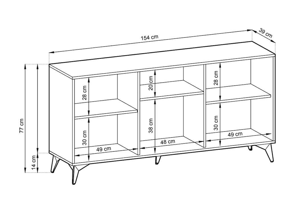 Diamond Large Sideboard Cabinet 