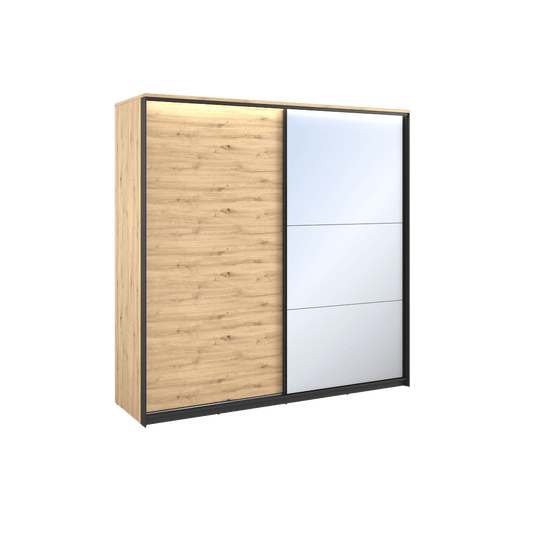 Quant QS-01 Sliding Door Wardrobe 220cm oak artisan 