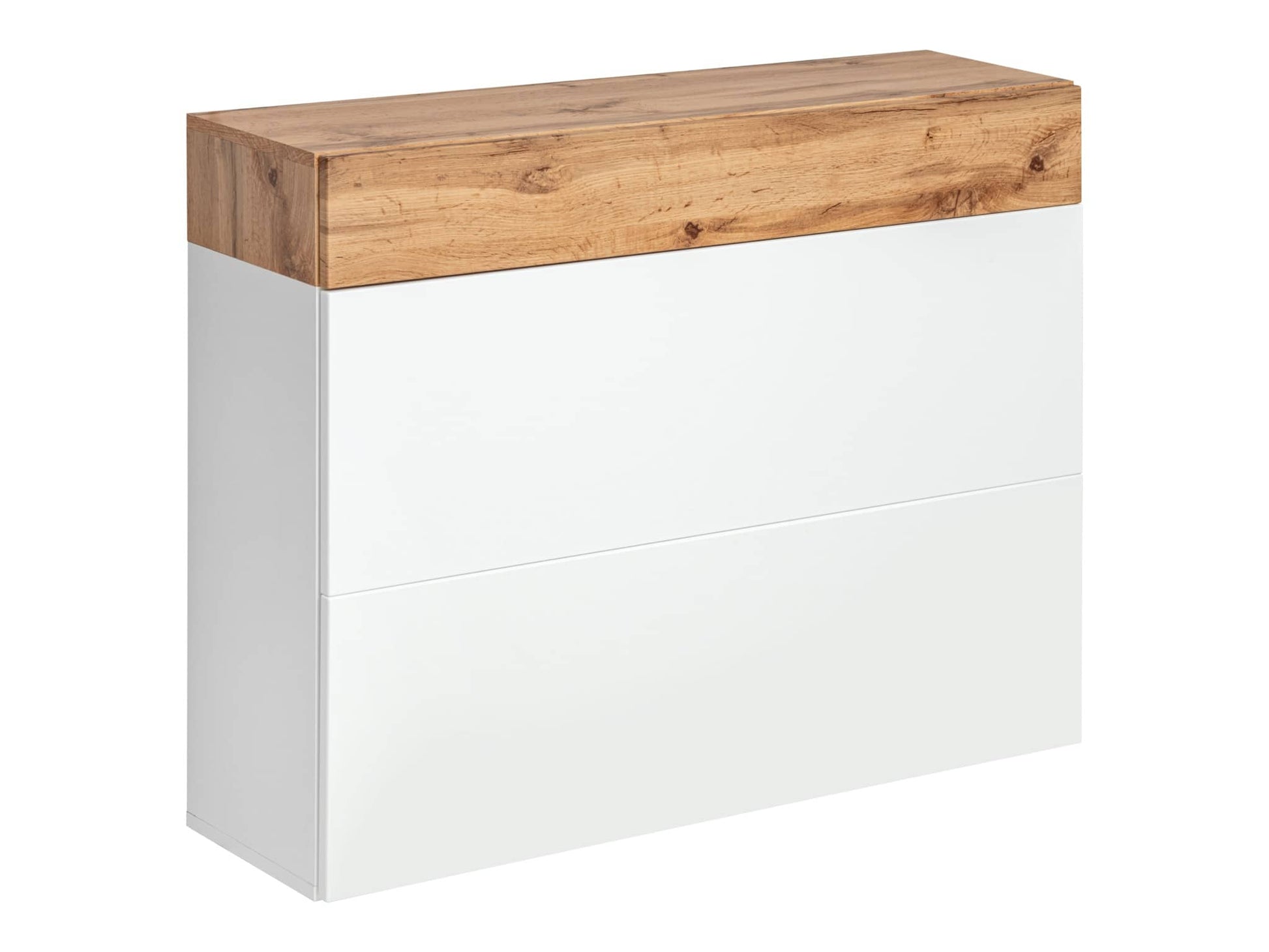 Easy EY-09 Shoe Cabinet Oak Wotan & White