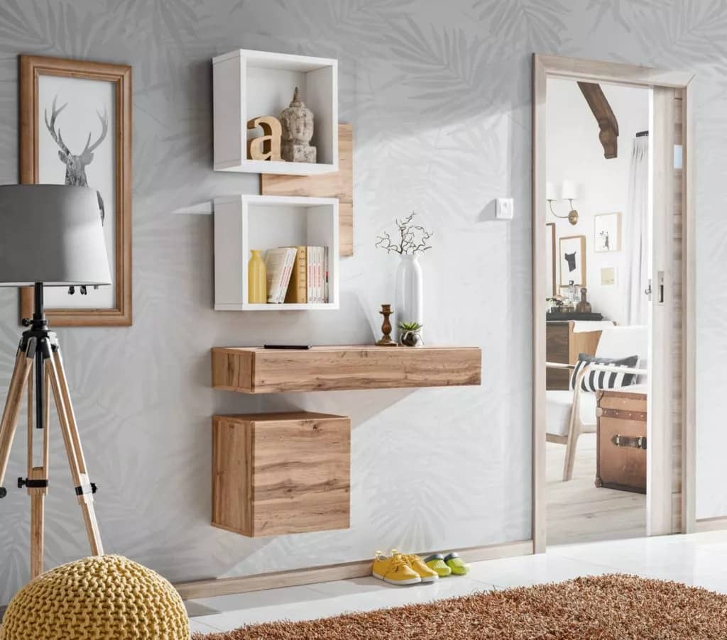 Easy III Hallway Set Oak Wotan & White Matt
