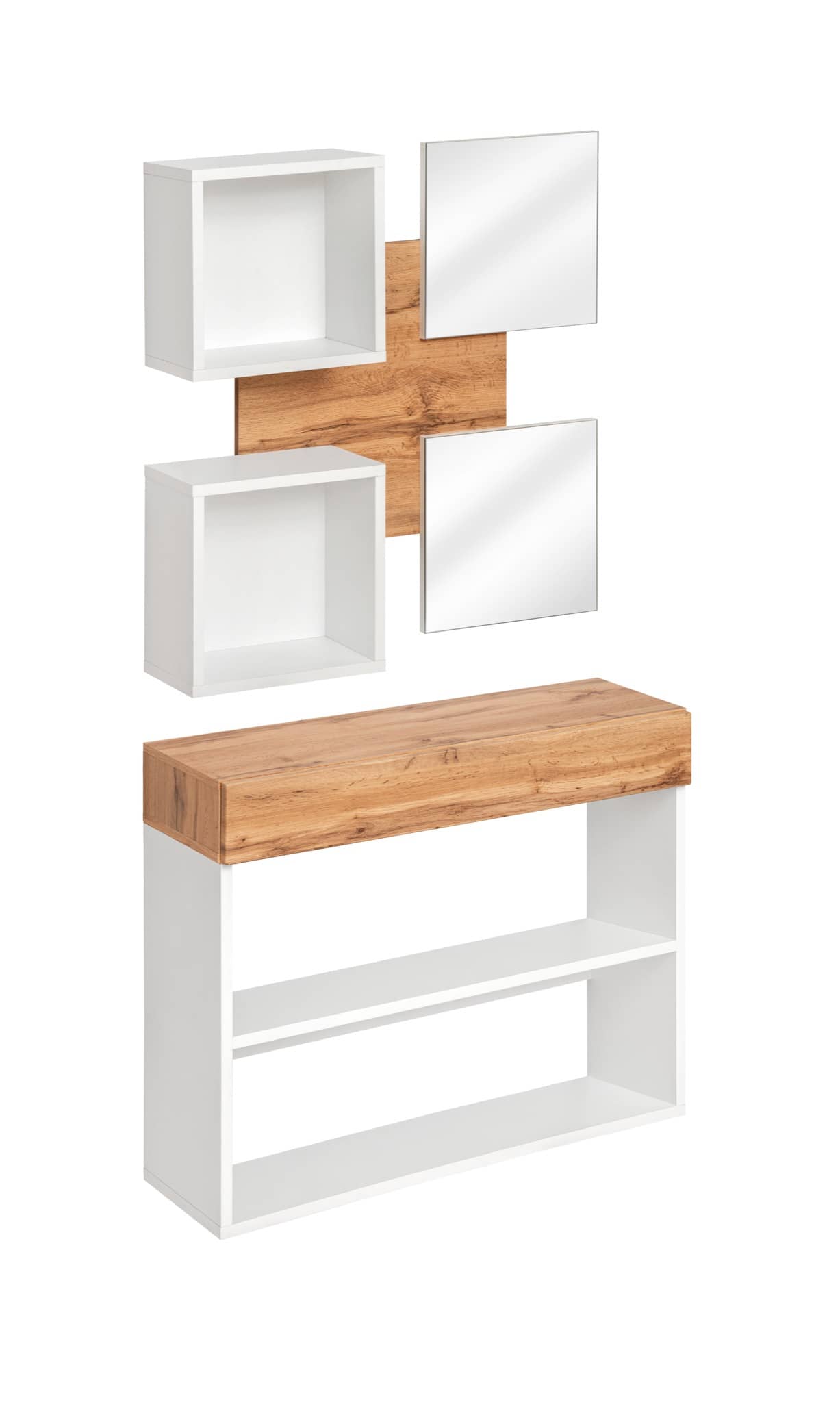 Easy IV Hallway Set Oak Wotan & White Matt