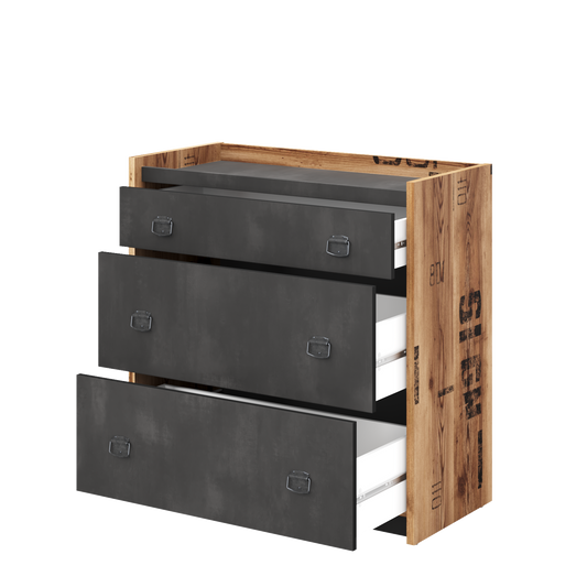 Fargo Chest of Drawers 06 Canyon Alpine Spruce with decor