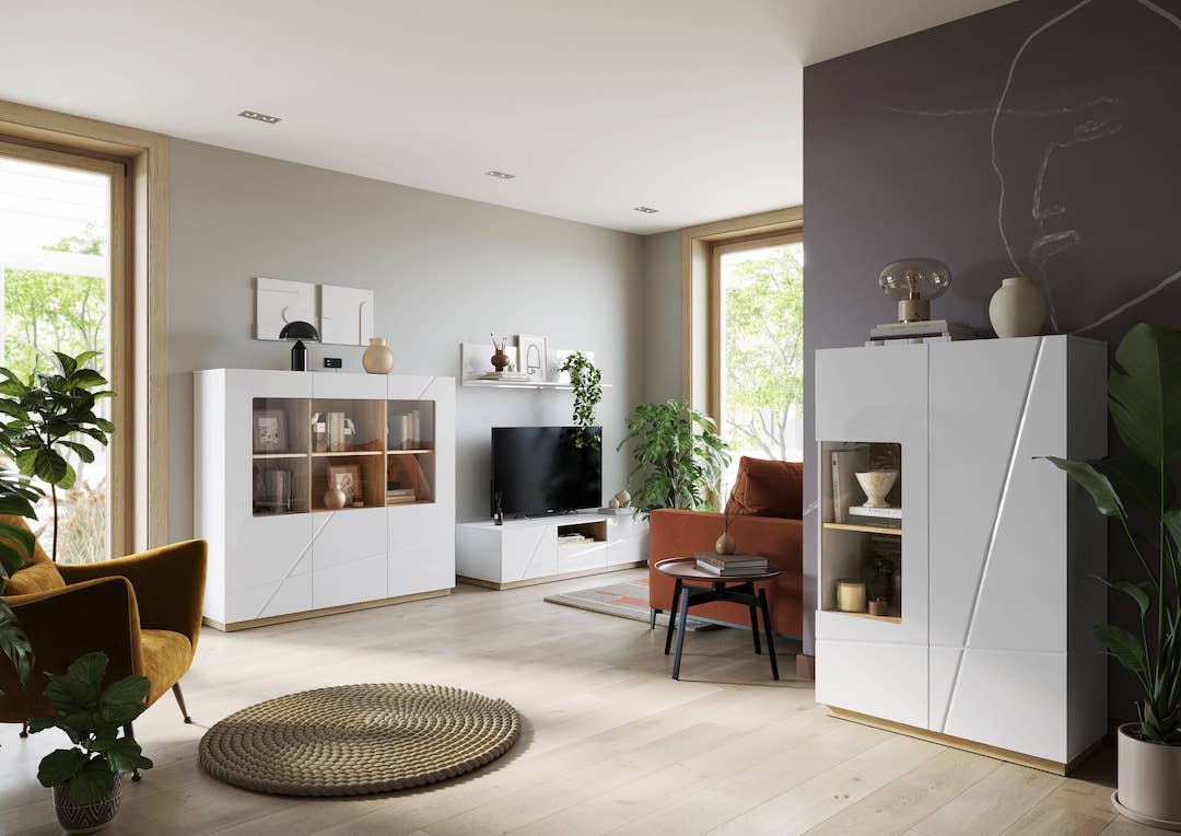 Futura FU-05 Display Cabinet white gloss