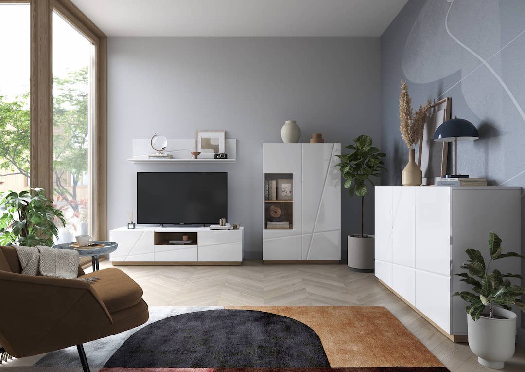 Futura FU-05 Display Cabinet white gloss