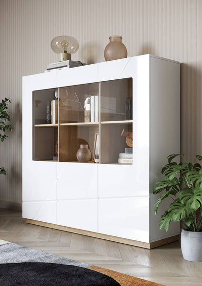 Futura FU-06 Display Cabinet white gloss 