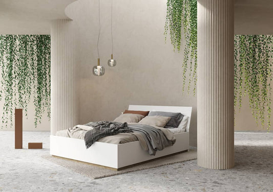 Futura FU-13 Bed with Storage [160 x 200cm] White Gloss