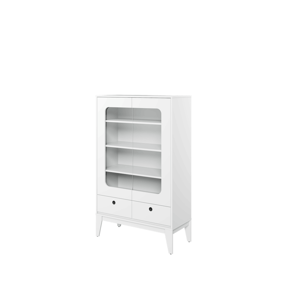 Femii FE-08 Display Cabinet 92cm White Matt
