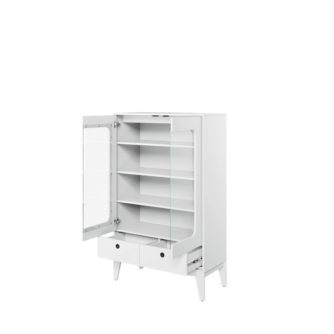 Femii FE-08 Display Cabinet 92cm White Matt