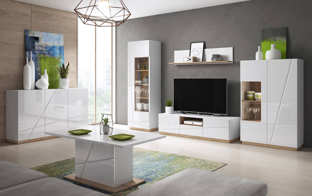 Futura FU-02 Display Cabinet White