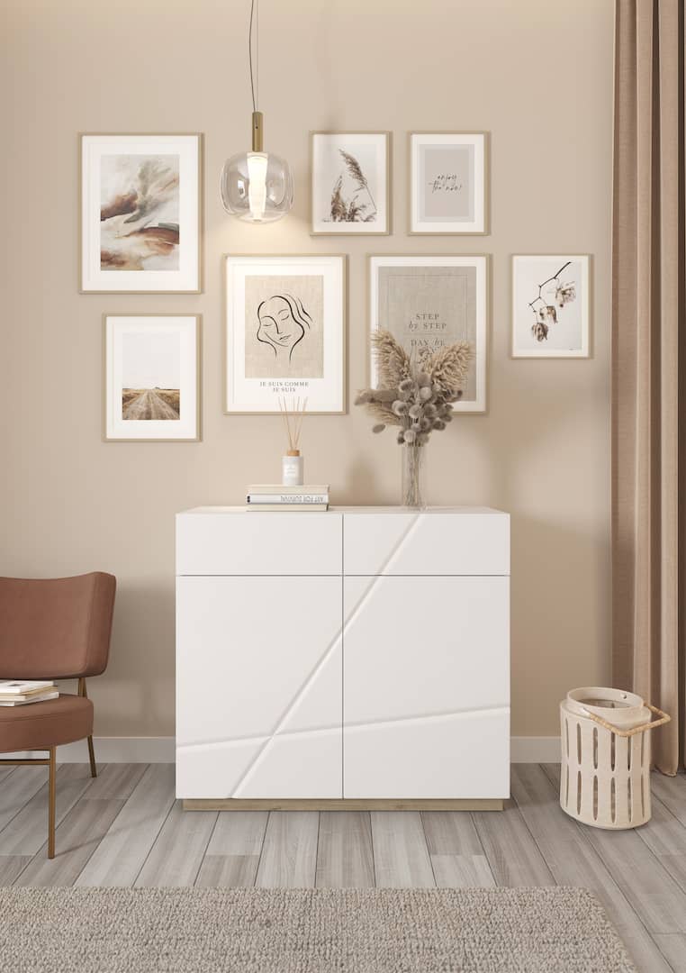 Futura FU-15 Sideboard Cabinet White