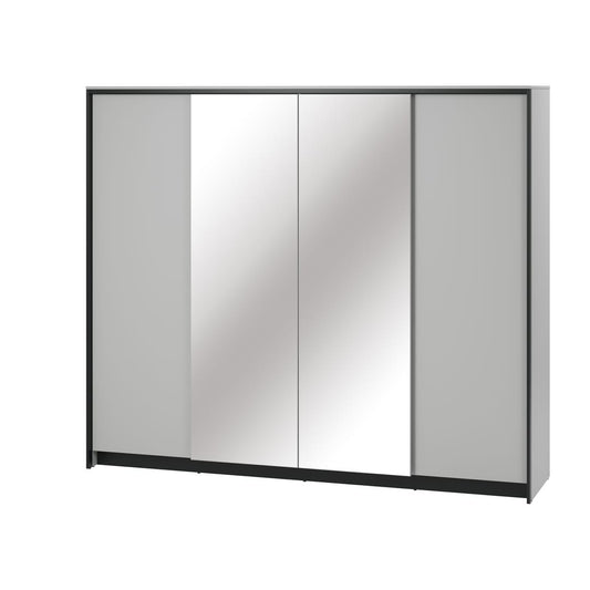 Gris Hinged Door Wardrobe 250cm grey