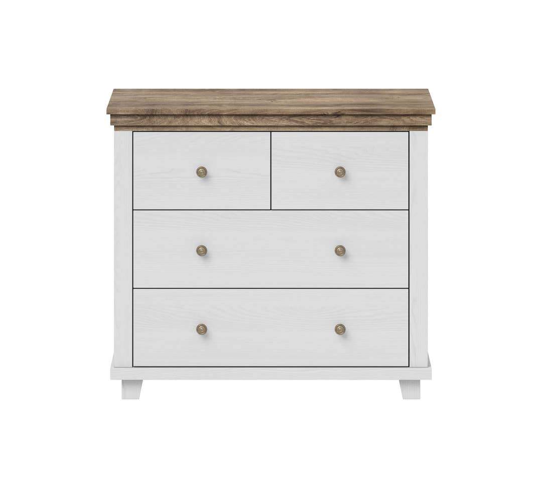 Evora 27 Chest of Drawers Abisko Ash, Oak Lefkas & Green
