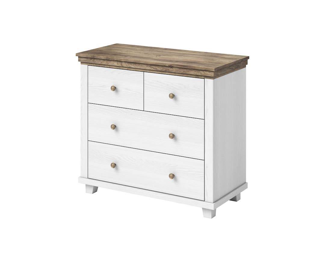 Evora 27 Chest of Drawers Abisko Ash, Oak Lefkas & Green