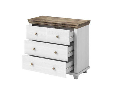 Evora 27 Chest of Drawers Abisko Ash, Oak Lefkas & Green