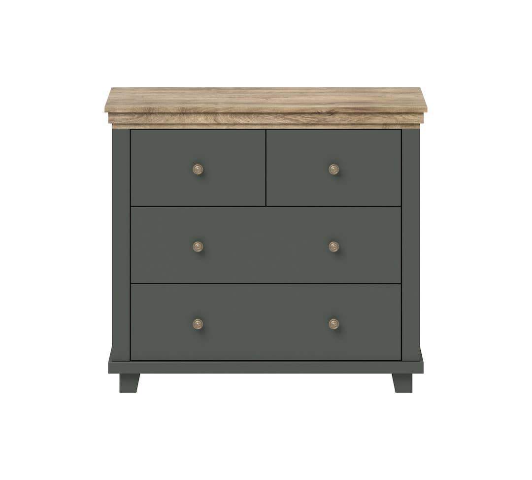 Evora 27 Chest of Drawers Abisko Ash, Oak Lefkas & Green