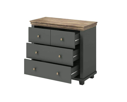 Evora 27 Chest of Drawers Abisko Ash, Oak Lefkas & Green