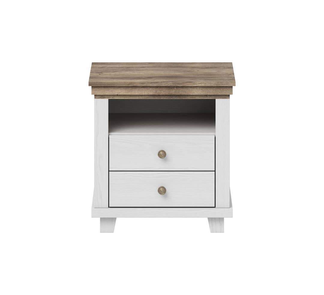 Evora 22 Bedside Table Abisko Ash, Oak Lefkas & Green