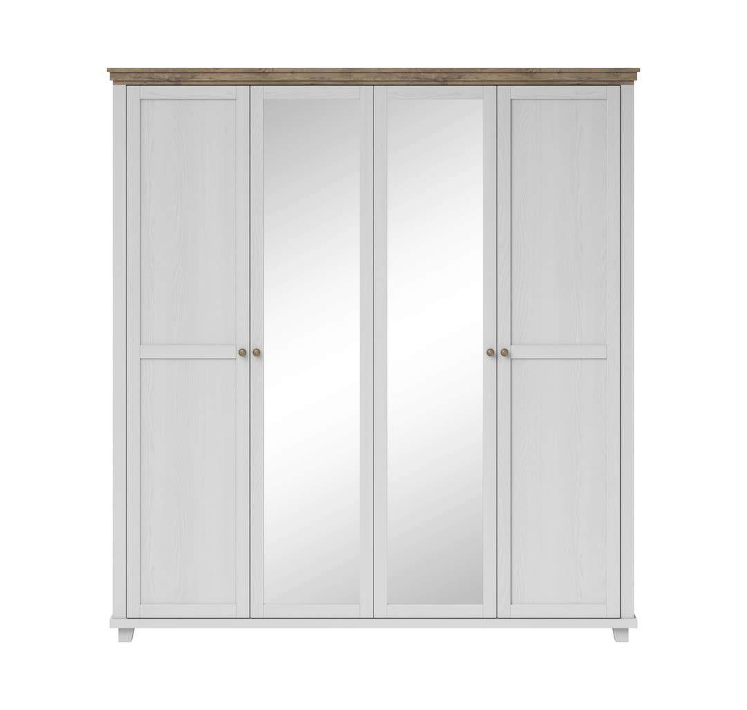 Evora 20 - 4 Door Wardrobe 200cm Abisko ash green