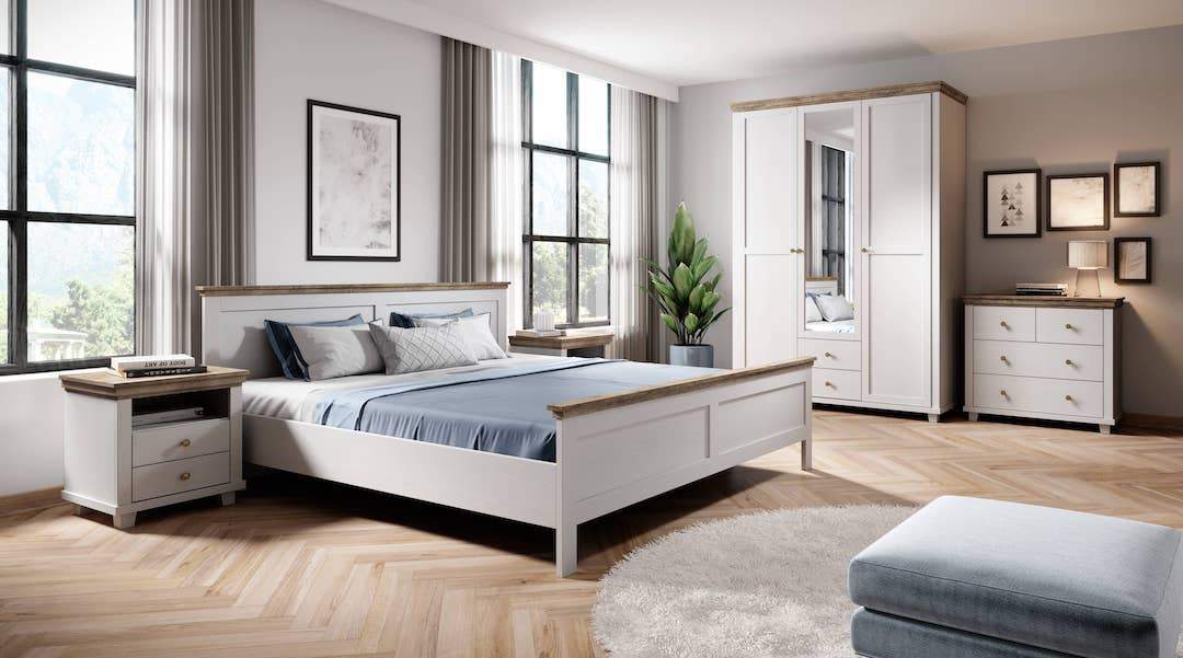 Evora 27 Chest of Drawers Abisko Ash, Oak Lefkas & Green