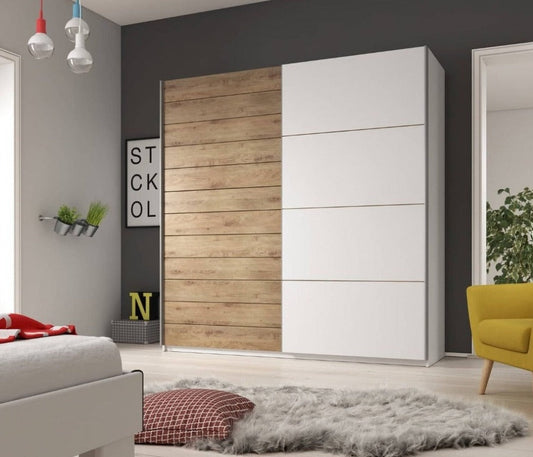 Galaxy Sliding Door Wardrobe white Matt
