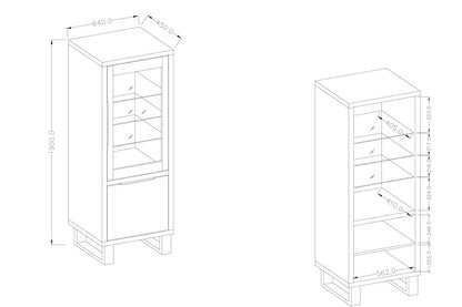 Halle 05 Tall Display Cabinet
