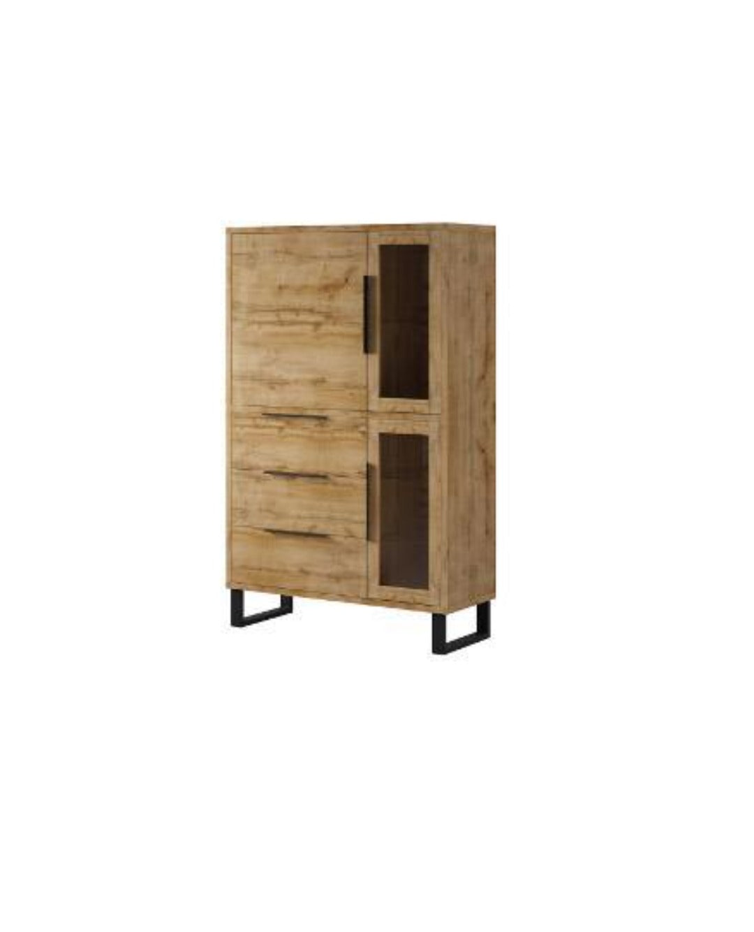 Halle 12 Tall Display Cabinet oak Wotan