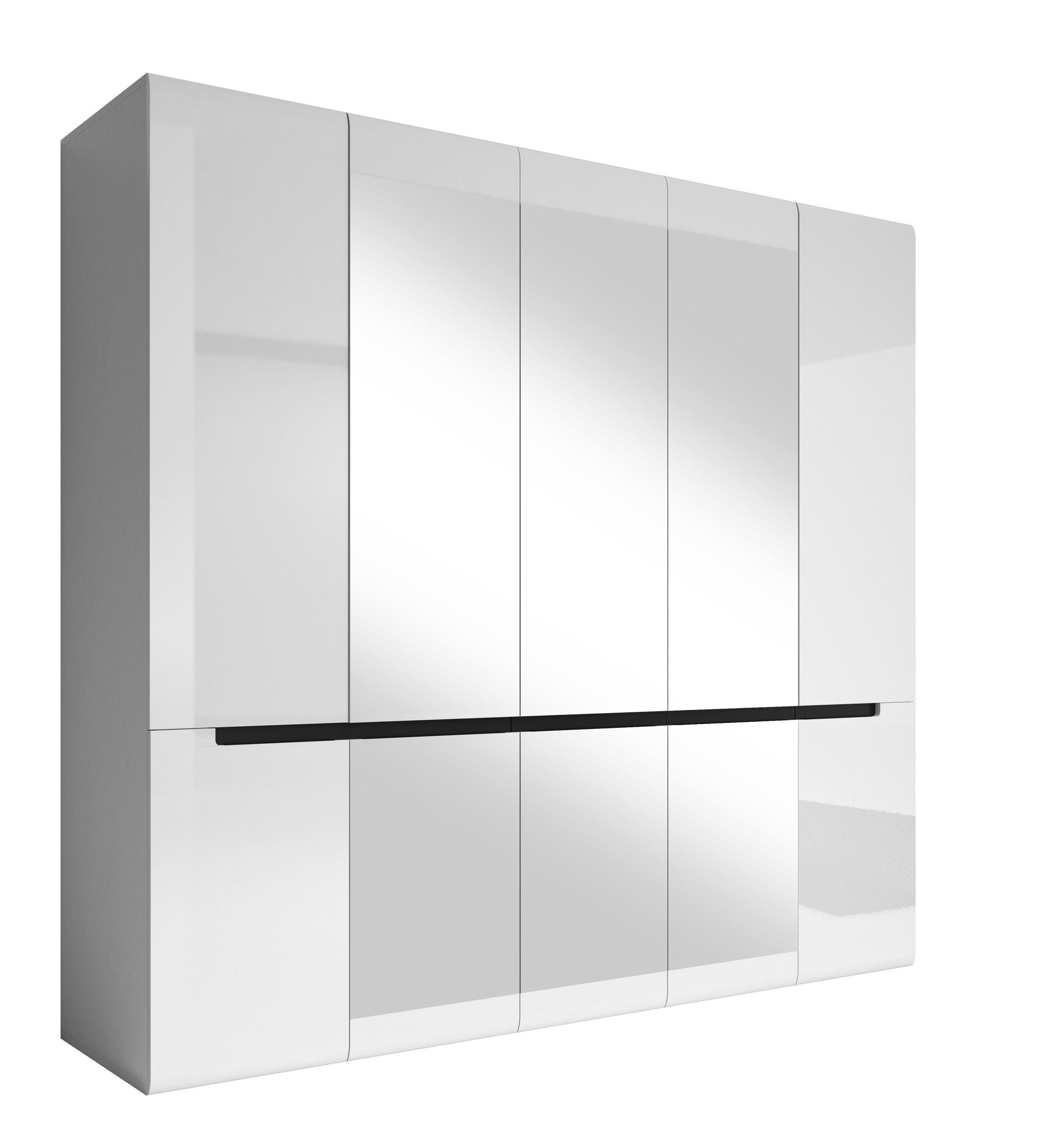 Hektor 21 - 5 Door Wardrobe 225cm white grey