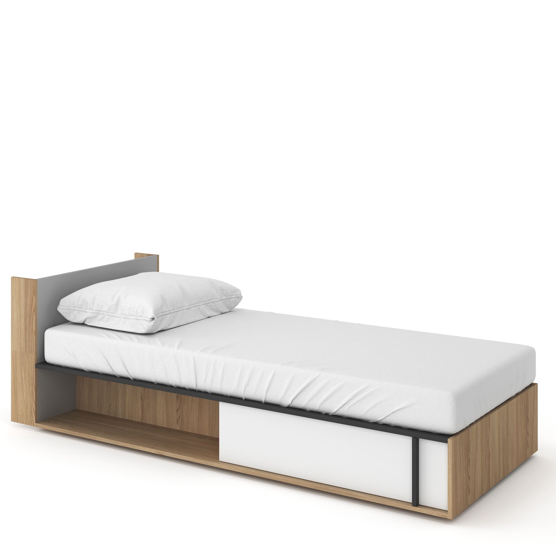 Imola IM-15 Bed with Mattress white Matt