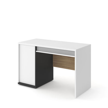 Imola IM-09 Computer Desk White Graphite Salisbury Light Grey