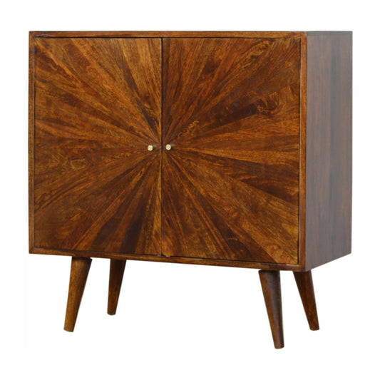 Chestnut Sunrise Cabinet 100% Solid Mango Wood