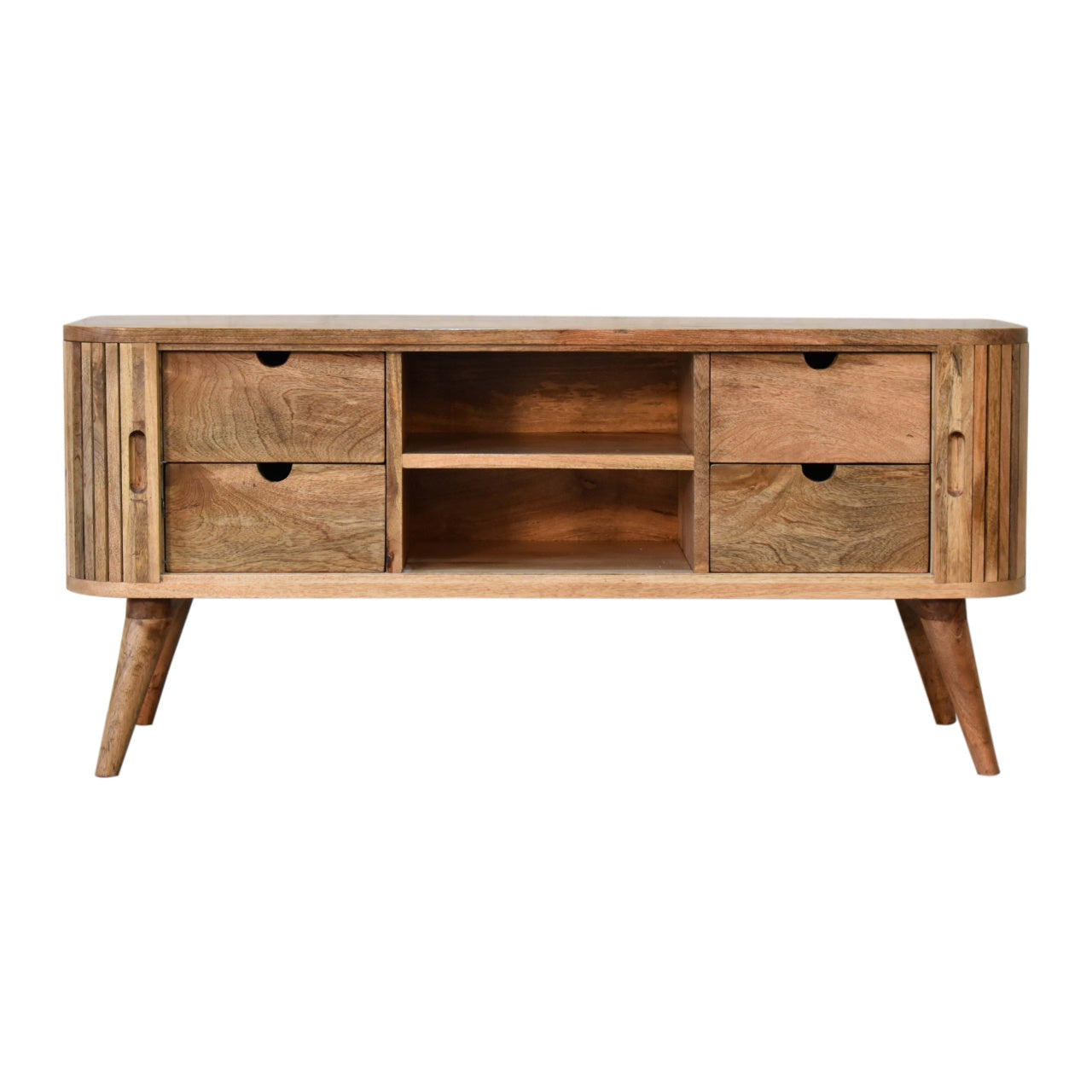 Mokka Media Unit. 100% Solid Wood Mango