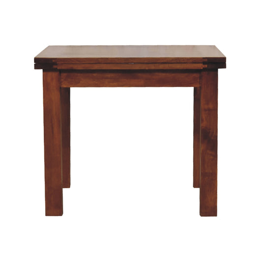 Chestnut Butterfly Dining Table. Solid Mango Wood