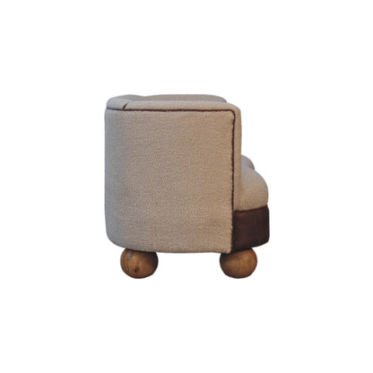 Boucle Cream Buffalo Small 2 seat  Sofa