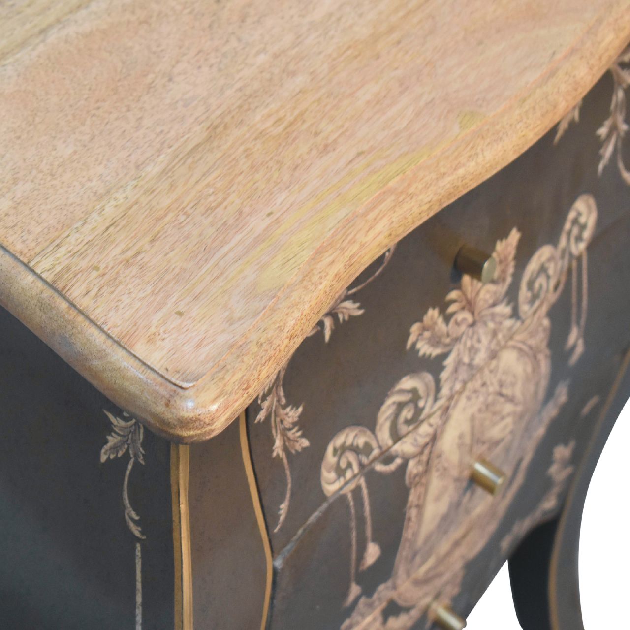 Coroner Bedside. Solid Mango Wood
