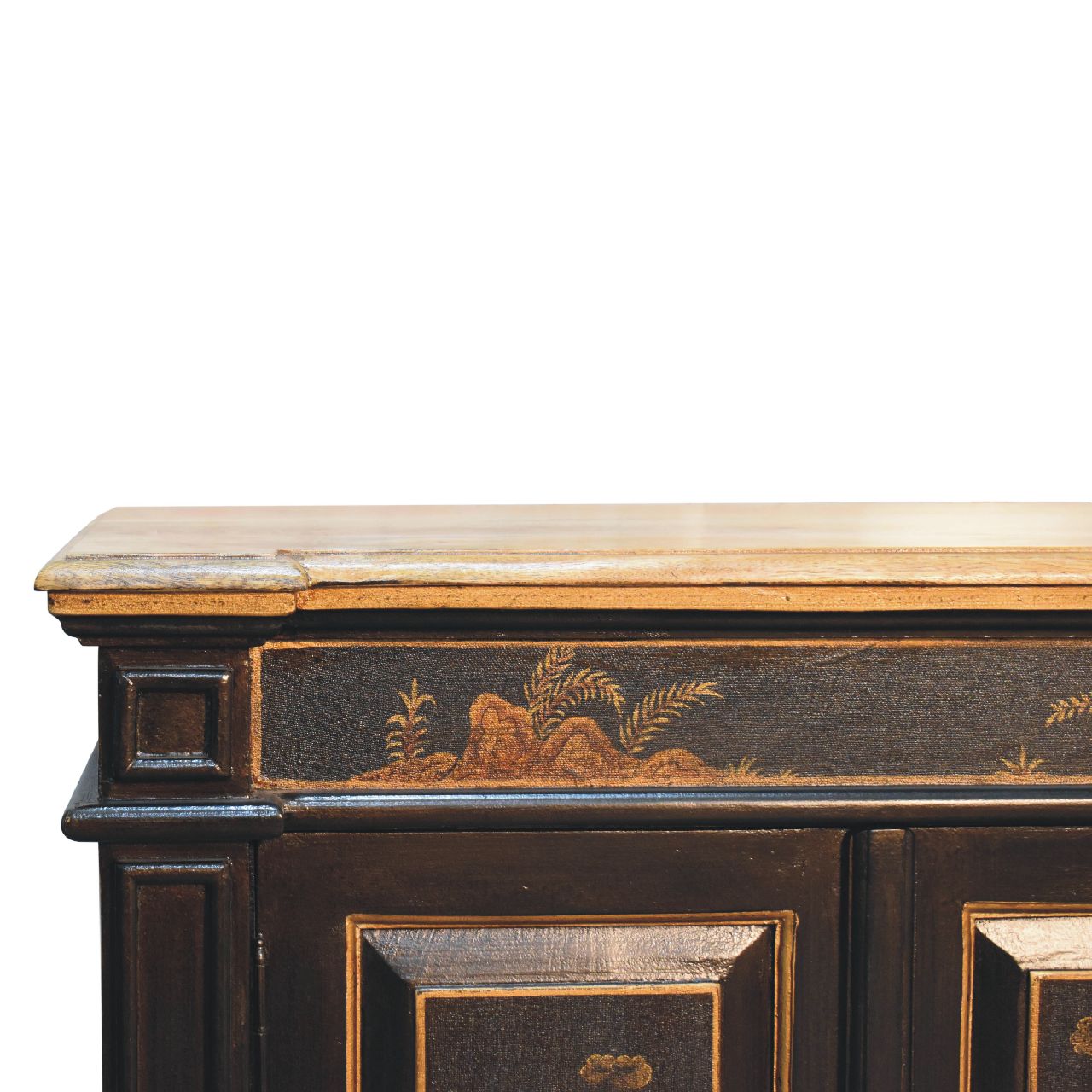 Oriental Wine Cabinet. Solid Mango Wood