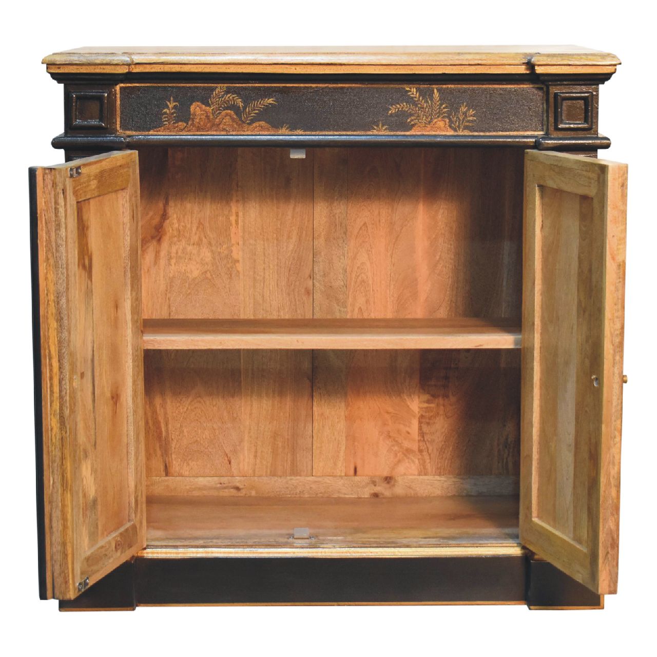 Oriental Wine Cabinet. Solid Mango Wood