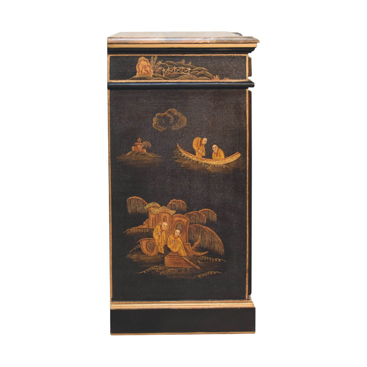 Oriental Wine Cabinet. Solid Mango Wood