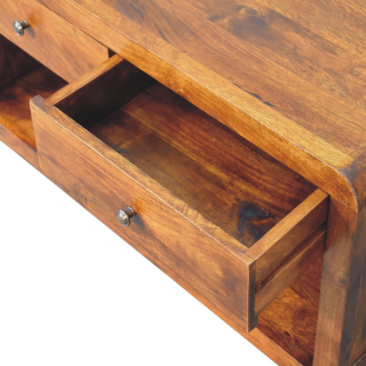 Aspen Coffee Table. Solid Wood Mango Chestnut Finish