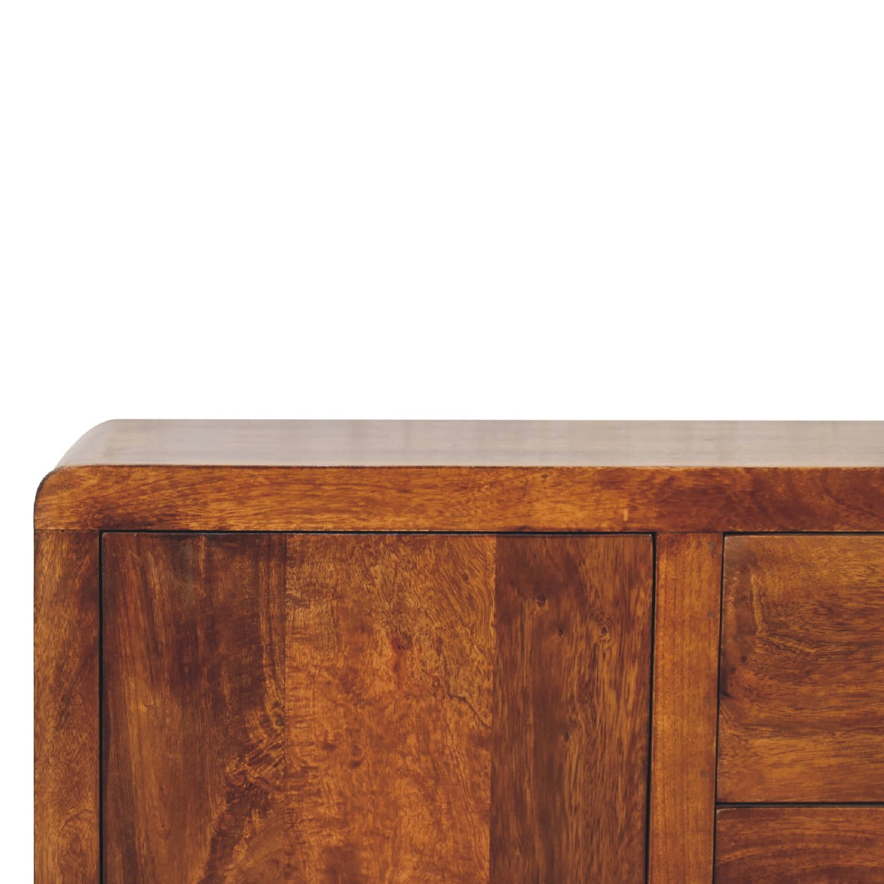 Aspen Sideboard. Solid Mango Wood Chestnut Finish