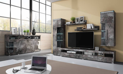 India 25 Sideboard Cabinet White Gloss White Matt