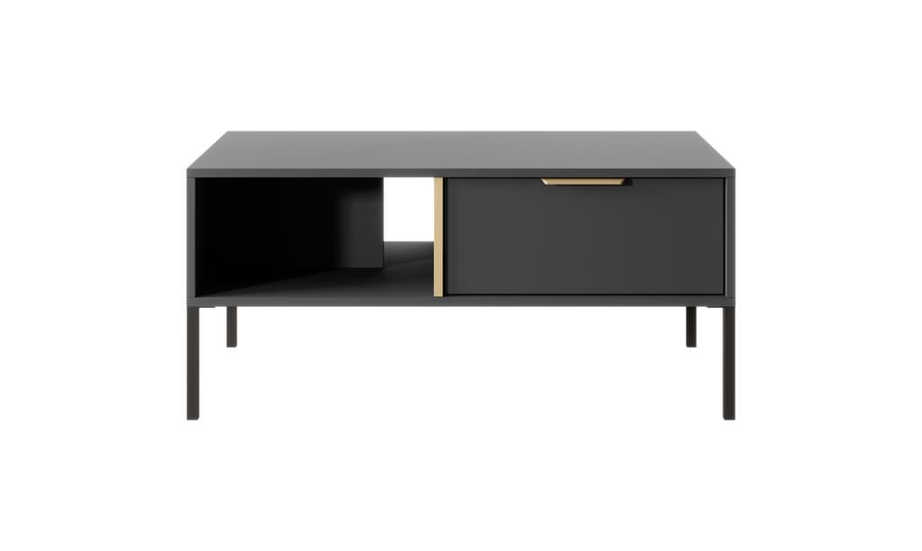 Lars Coffee Table 97cm Anthracite & Gold