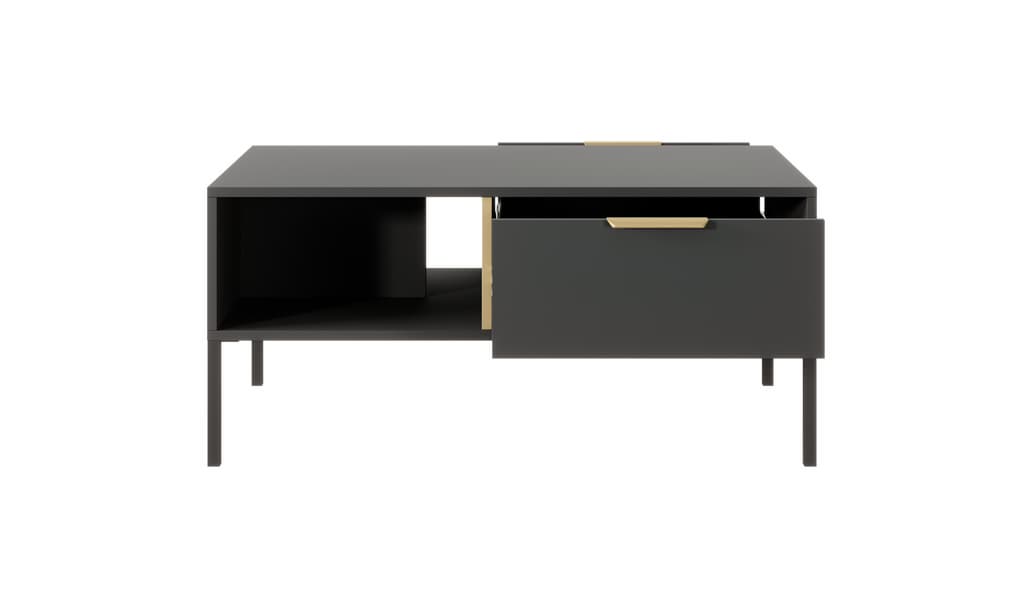 Lars Coffee Table 97cm Anthracite & Gold