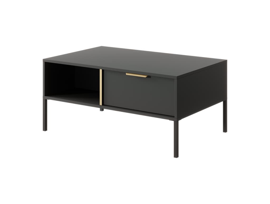 Lars Coffee Table 97cm Anthracite & Gold