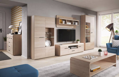 Link Hinged Wardrobe 80cm Oak Sonoma