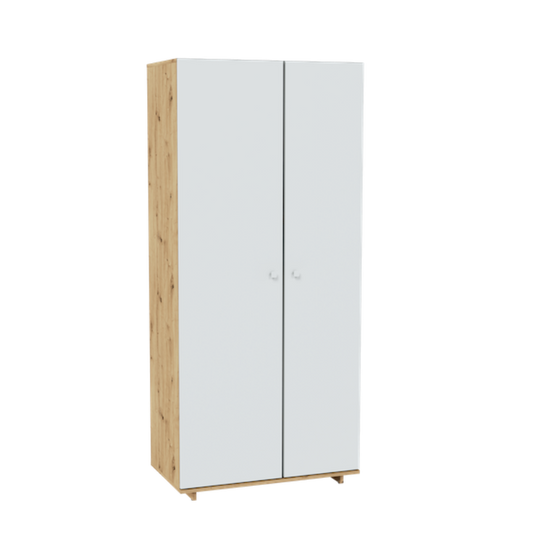 Modico MC-01 Hinged Wardrobe Oak Artisan &amp; Alpine White