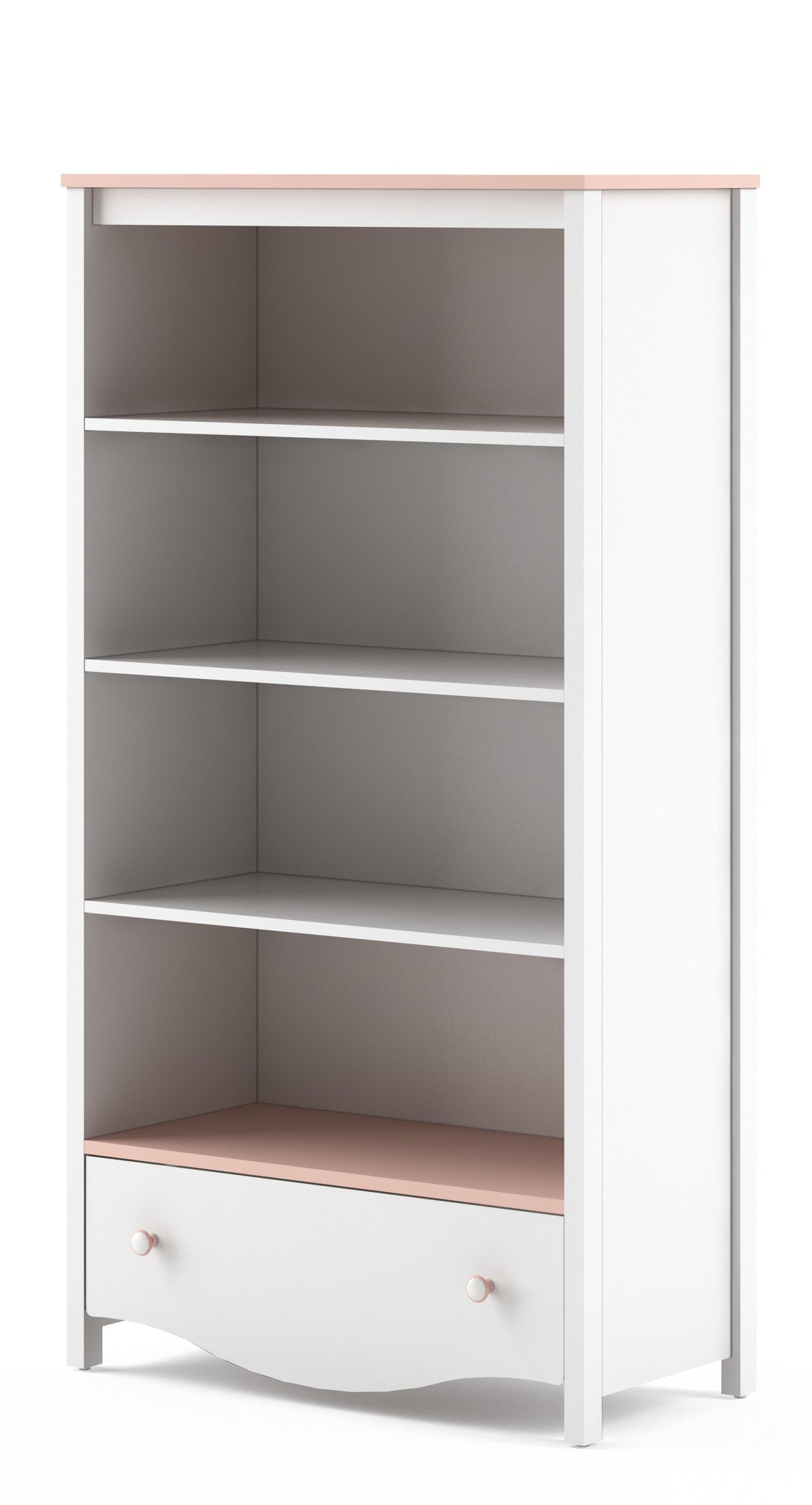 Mia MI-02 Bookcase Cabinet White Matt