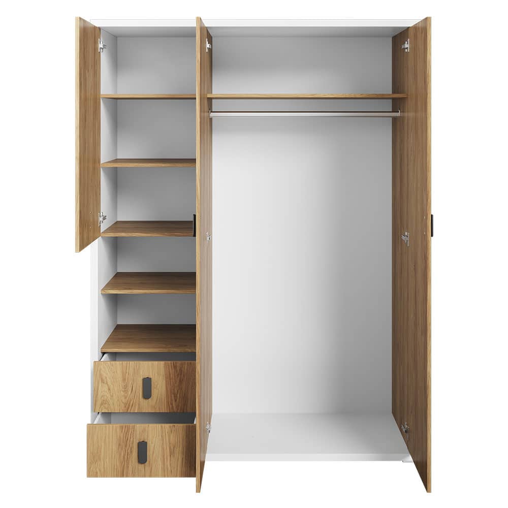 Massi MS-01 Wardrobe 150cm natural hickory