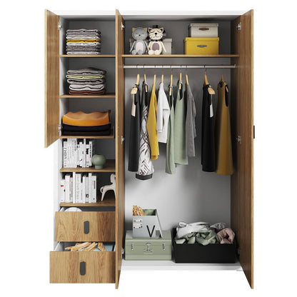 Massi MS-01 Wardrobe 150cm natural hickory
