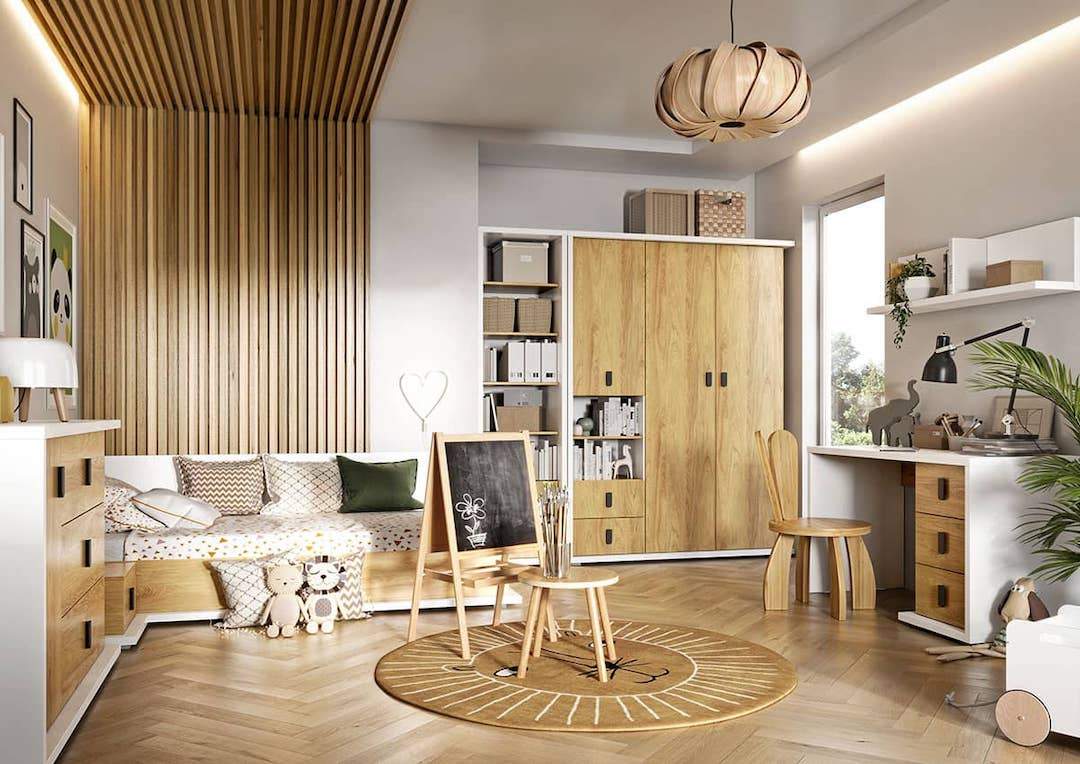Massi MS-01 Wardrobe 150cm natural hickory